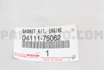 0411175062 GASKET KIT, ENGINE OVERHAUL