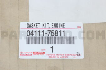 0411175811 GASKET KIT, ENGINE OVERHAUL