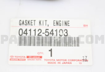 0411254103 GASKET KIT, ENGINE