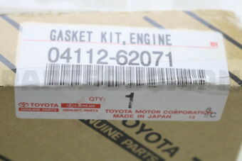 0411262071 GASKET KIT, ENGINE VALVE GRIND