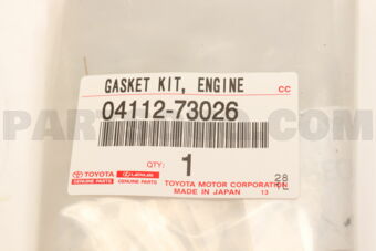 0411273026 GASKET KIT, ENGINE VALVE GRIND
