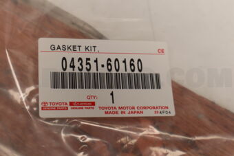 0435160160 GASKET KIT, AUTOMATIC TRANSMISSION OVERHAUL