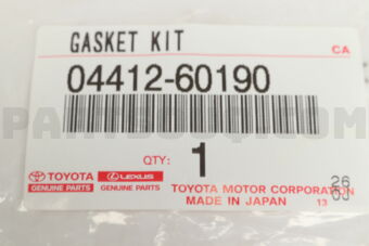0441260190 GASKET KIT, REAR DIFFERENTIAL CARR