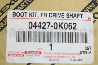 044270K062 BOOT KIT  FR DRIVE S