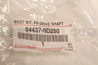 044370D250 BOOT KIT, FRONT DRIVE SHAFT INBOARD JOINT, RH/LH