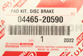 0446520590 PAD KIT, DISC BRAKE