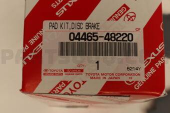 0446548220 Toyota PAD KIT  DISC BRAKE
