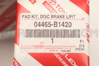 04465B1420 PAD KIT DISC BRAKE