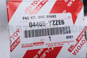 04465YZZE6 Toyota BRAKE PAD KIT