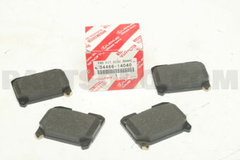 0446614040 Toyota PAD KIT, DISC BRAKE, REAR