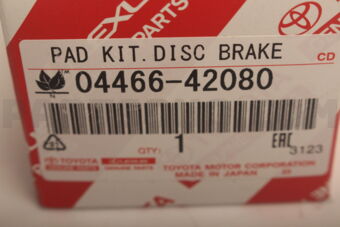 0446642080 PAD KIT, DISC BRAKE, REAR