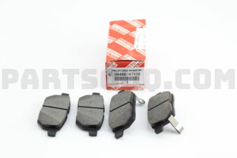 0446647100 PAD KIT, DISC BRAKE, REAR