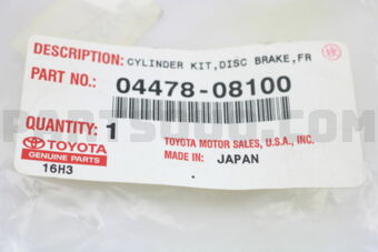 0447808100 CYLINDER KIT, DISC BRAKE, FRONT