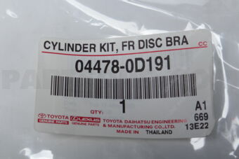 044780D191 CYLINDER KIT  FR DIS