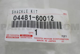 0448160012 SHACKLE KIT, FRONT SPRING