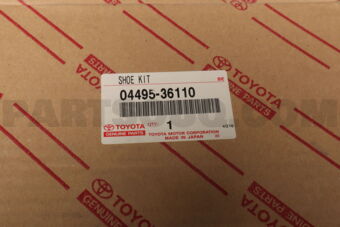 0449536110 Toyota SHOE KIT, REAR BRAKE