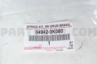 049420K080 SPRING KIT, REAR BRAKE