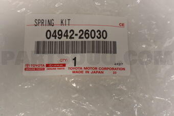 0494226030 Toyota SPRING KIT, RR DRUM