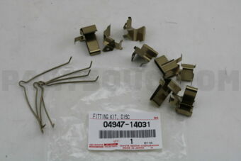 0494714031 FITTING KIT, DISC BRAKE, FRONT