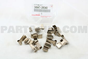 0494726040 FITTING KIT, DISC BRAKE, FRONT