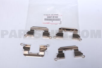 04947B1022 Toyota FITTING KIT, DISC BR