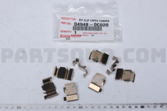049480C020 Toyota FITTING KIT, DISC BRAKE, REAR