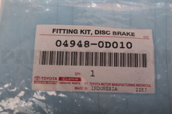 049480D010 FITTING KIT  DISC BR