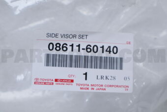 0861160140 SIDE VISOR - LC100 / LX470