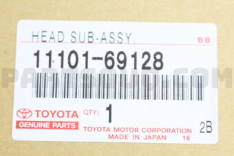 1110169128 HEAD SUB-ASSY, CYLINDER