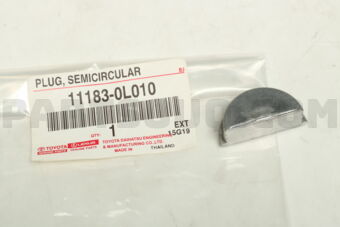 111830L010 PLUG, SEMICIRCULAR