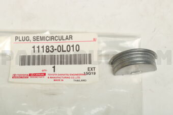 111830L010 Toyota PLUG, SEMICIRCULAR