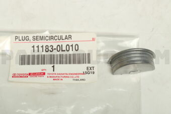 111830L010 PLUG, SEMICIRCULAR