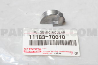 1118370010 PLUG, SEMICIRCULAR