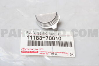 1118370010 Toyota PLUG, SEMICIRCULAR
