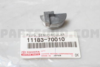 1118370010 PLUG, SEMICIRCULAR