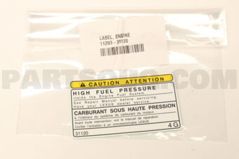 1129331120 LABEL, ENGINE CAUTION