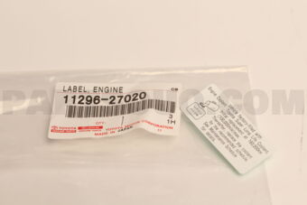 1129627020 LABEL, ENGINE SERVICE INFORMATION