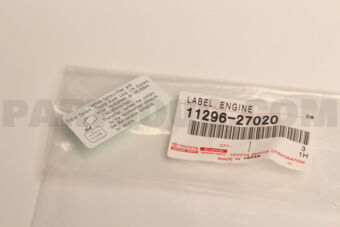 1129627020 LABEL, ENGINE SERVICE INFORMATION