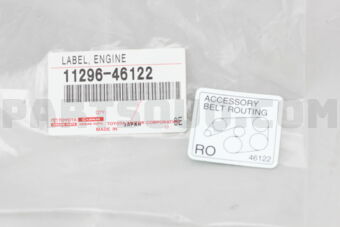 1129646122 LABEL, ENGINE SERVICE INFORMATION