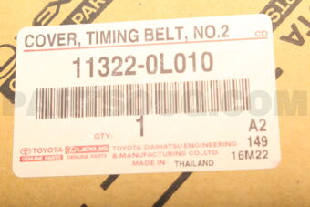 113220L010 Toyota COVER, TIMING BELT, NO.2