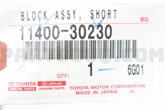 1140030230 BLOCK ASSY, SHORT