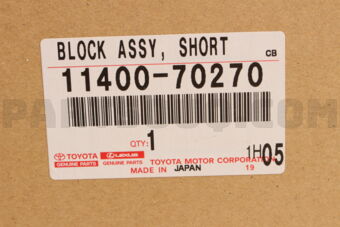 1140070270 BLOCK ASSY  SHORT