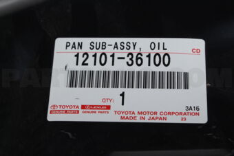 1210136100 PAN SUB-ASSY  OIL