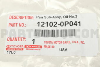 121020P041 PAN SUB-ASSY, OIL