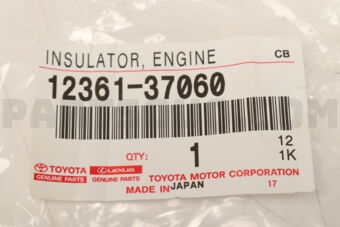1236137060 INSULATOR, ENGINE MOUNTING, FRONT(