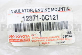 123710C121 INSULATOR, ENGINE MOUNTING, REAR N