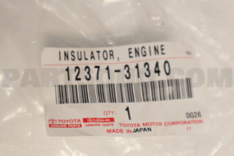 1237131340 Toyota INSULATOR  ENGINE