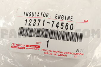 1237174560 INSULATOR, ENGINE MOUNTING, REAR