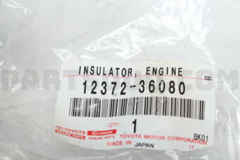 1237236080 INSULATOR, ENGINE MOUNTING, LH(FOR TRANSVERSE ENGINE)
