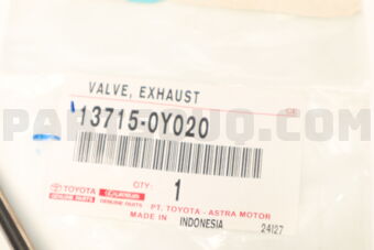 137150Y020 Toyota VALVE  EXHAUST